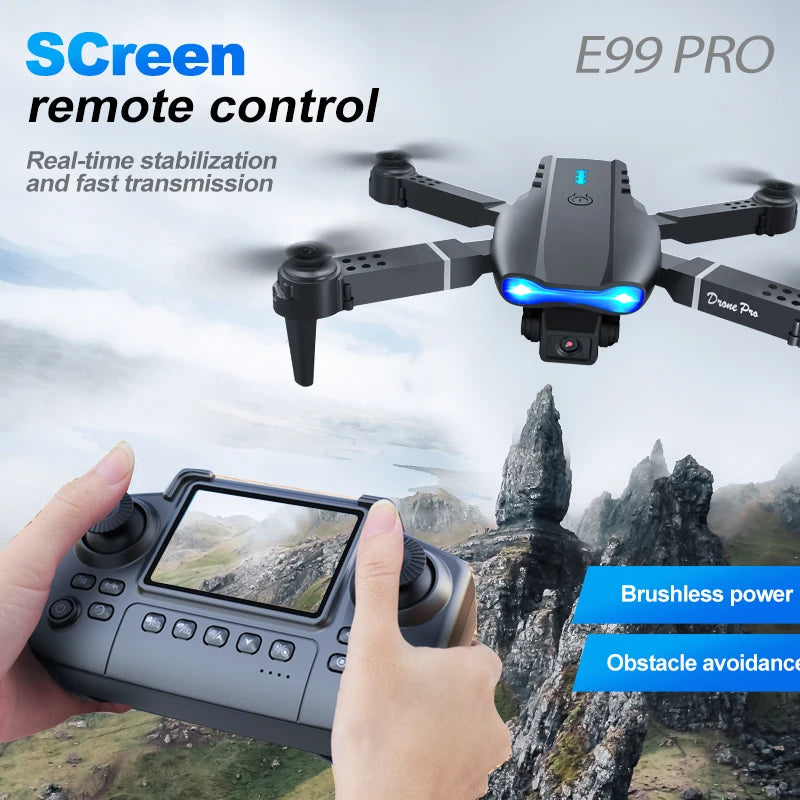 ZNLYRION Quad Drone 4K Dual Cameras Foldable FPV Beginner