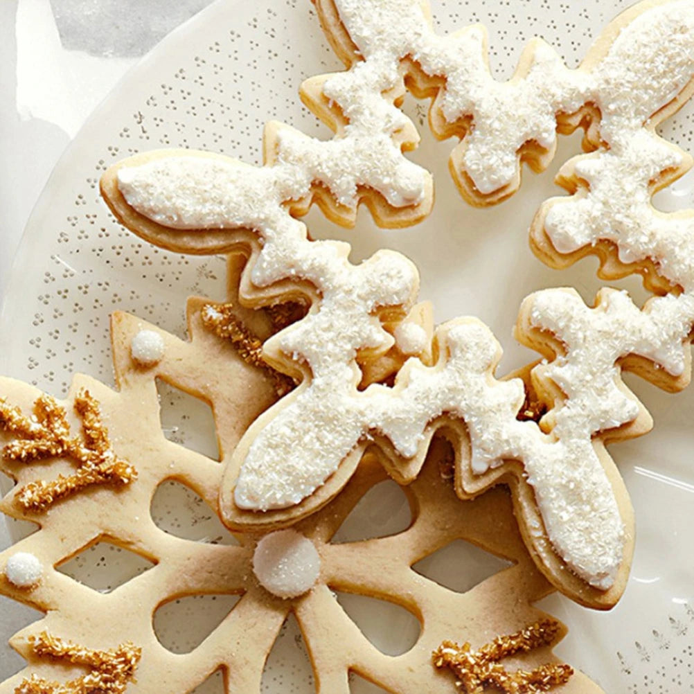 Stainless Steel 3D Snowflake Cake Mold For Baking And Pastry