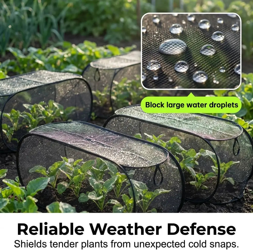 Pop-Up Plant Protection Mesh Cover For Gardens And Crops