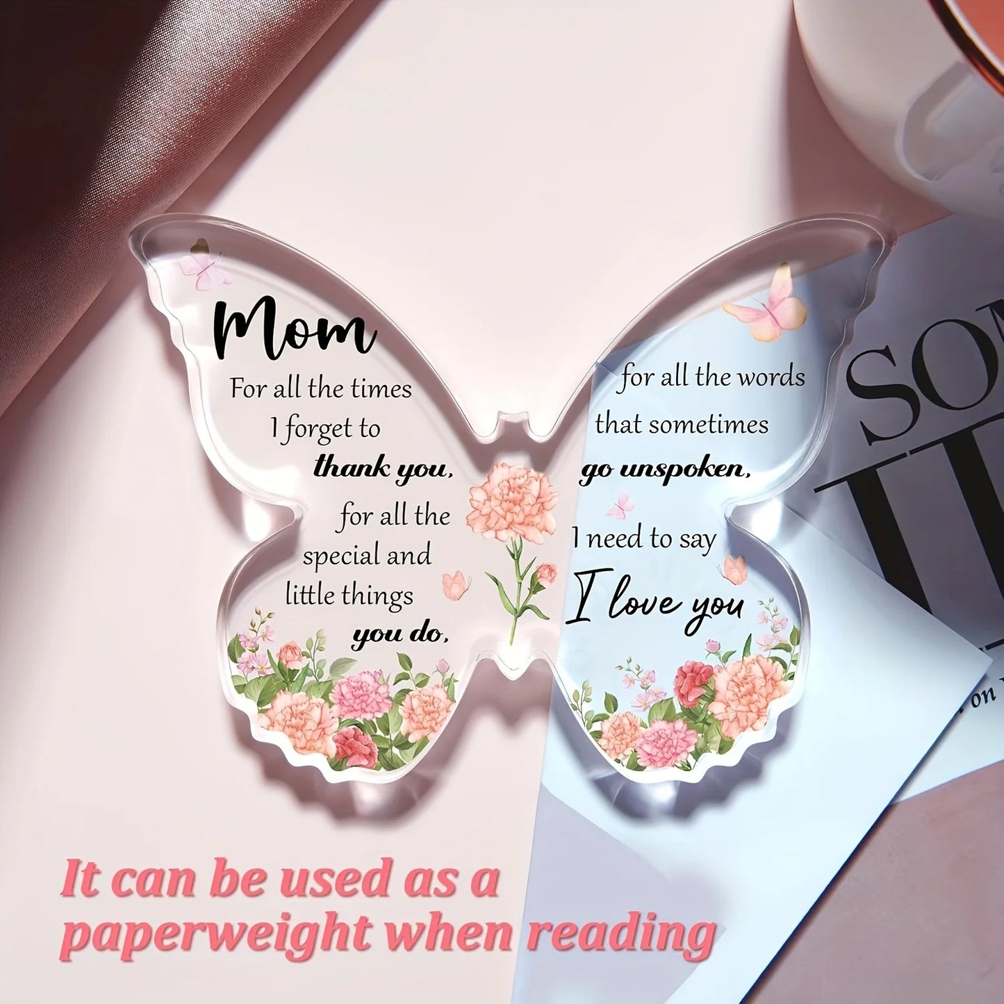 Mom Birthday Gift Ideas Butterfly Acrylic Decorations