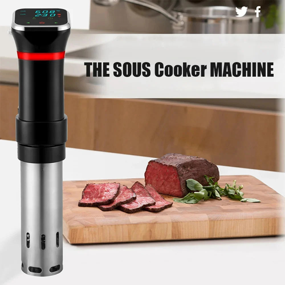 VamsLuna 1100W Sous Vide Immersion Circulator LCD Digital Timer