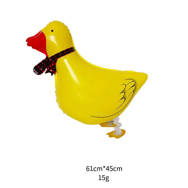 Cartoon Foil Walking Animal Balloon Helium Filling Kids Birthday Party Decor