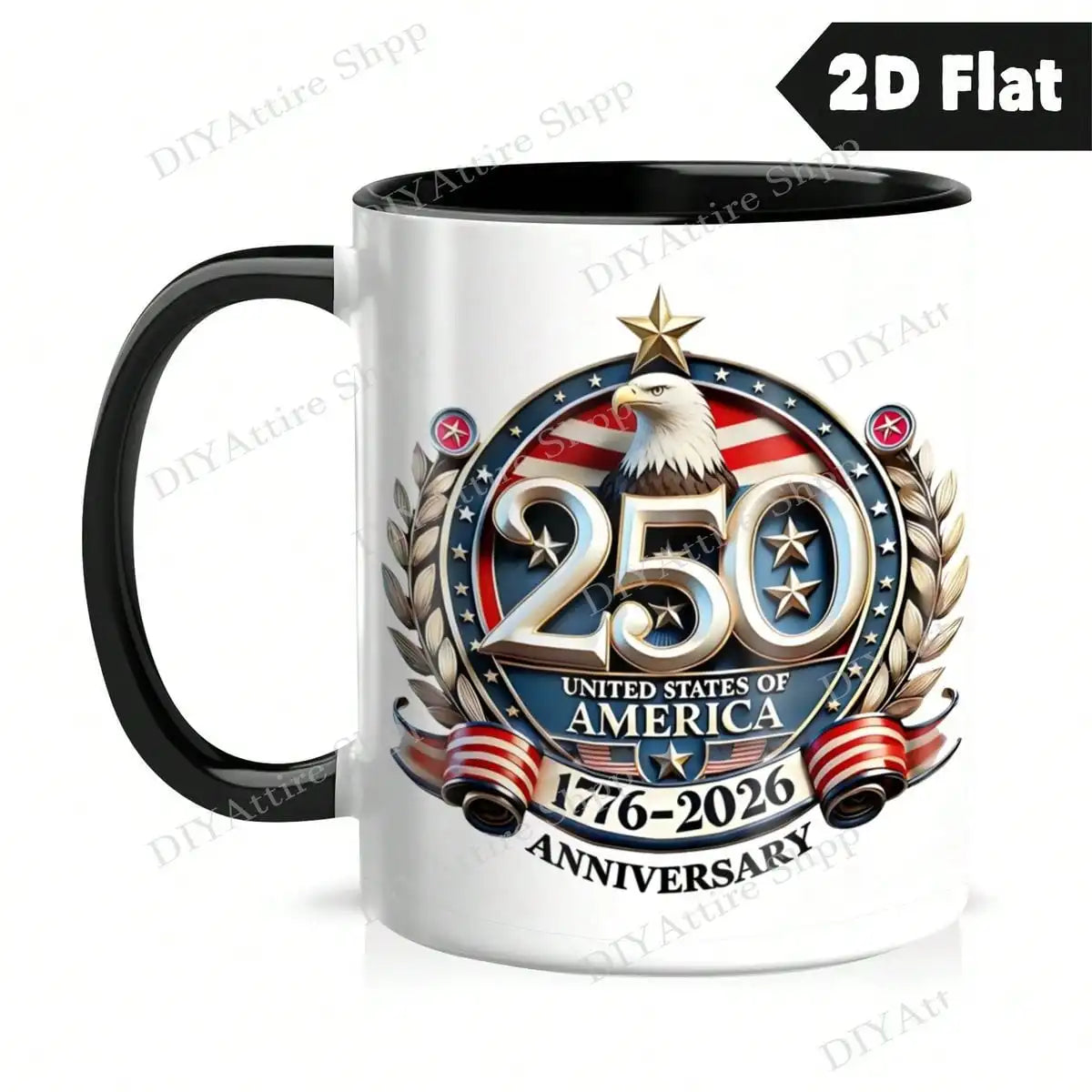 Patriotic Ceramic Mug USA Coffee Cup Gift For Americans