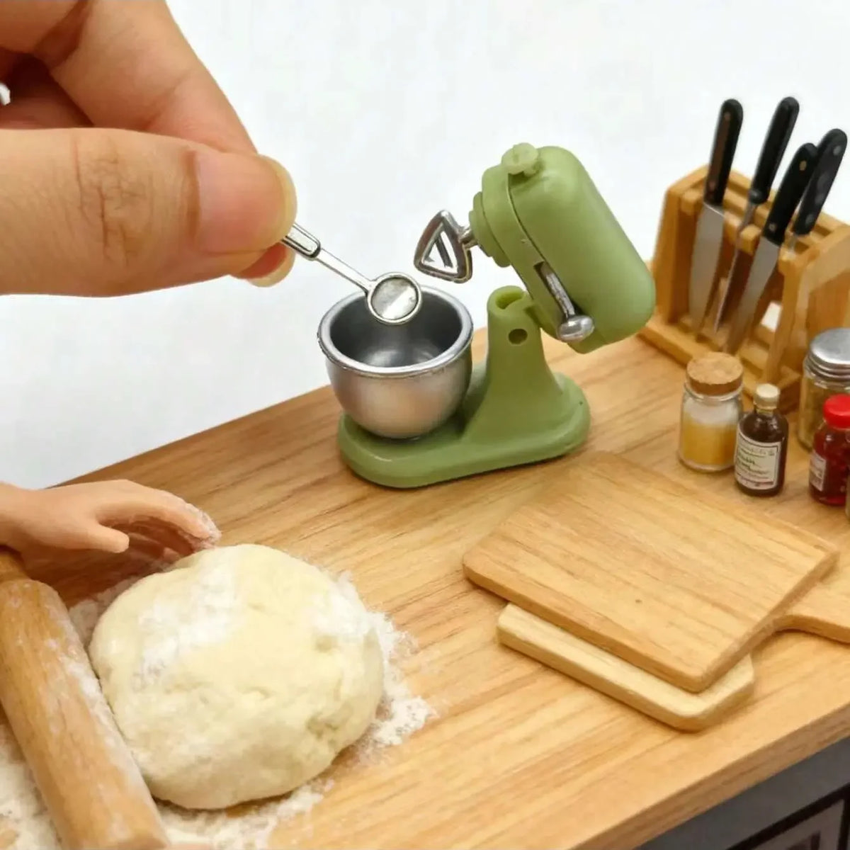 Christmas Kitchen Blender Figurine Set For DIY Home Decor