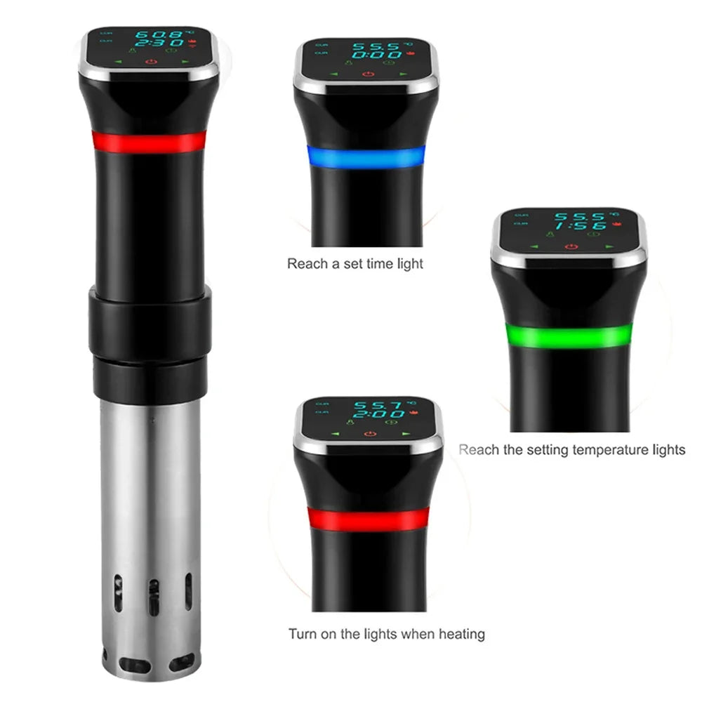 VamsLuna 1100W Sous Vide Immersion Circulator LCD Digital Timer