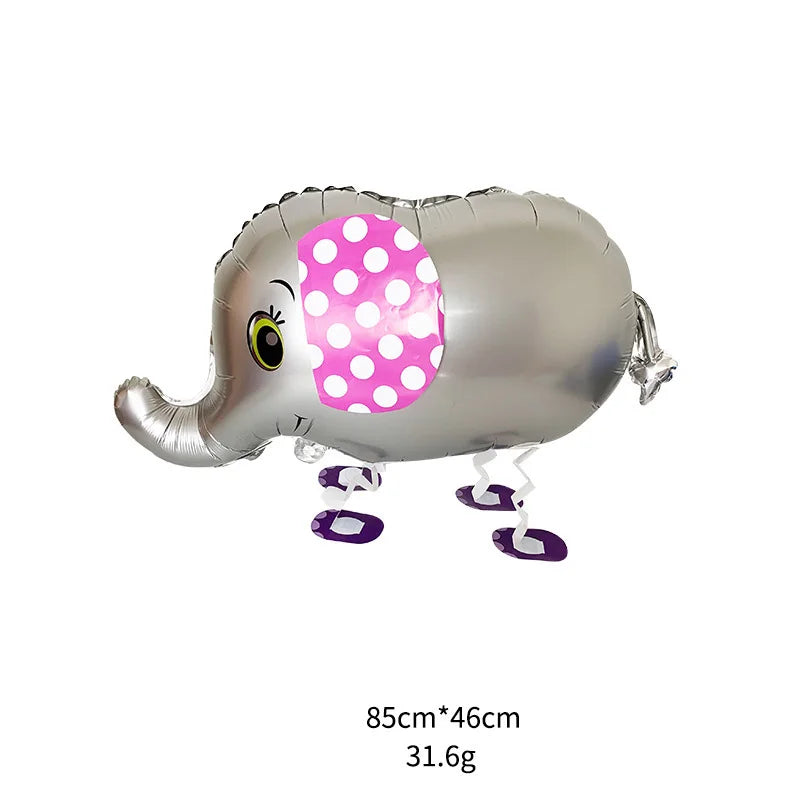 Cartoon Foil Walking Animal Balloon Helium Filling Kids Birthday Party Decor