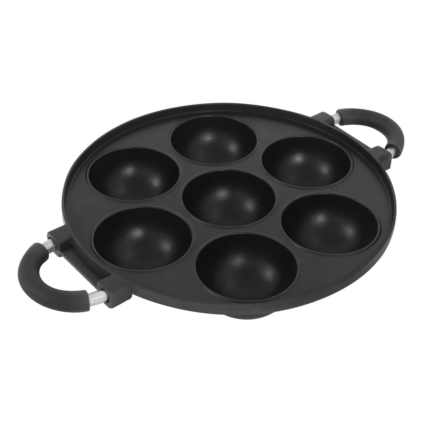 Bymaocar 7 Hole Cake Mold Pan With Handle Nonstick Bakeware
