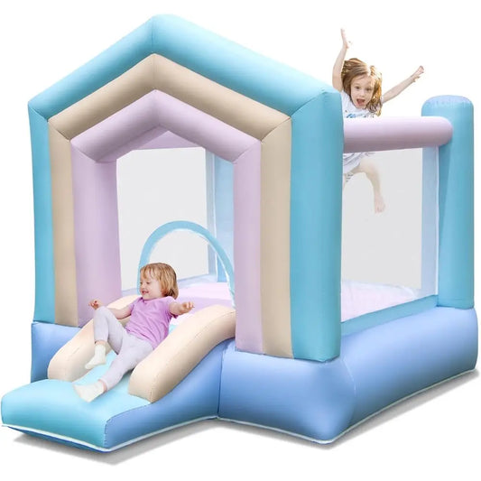 OLOEY Bounce House Toddler Play Area With Slide And Jump