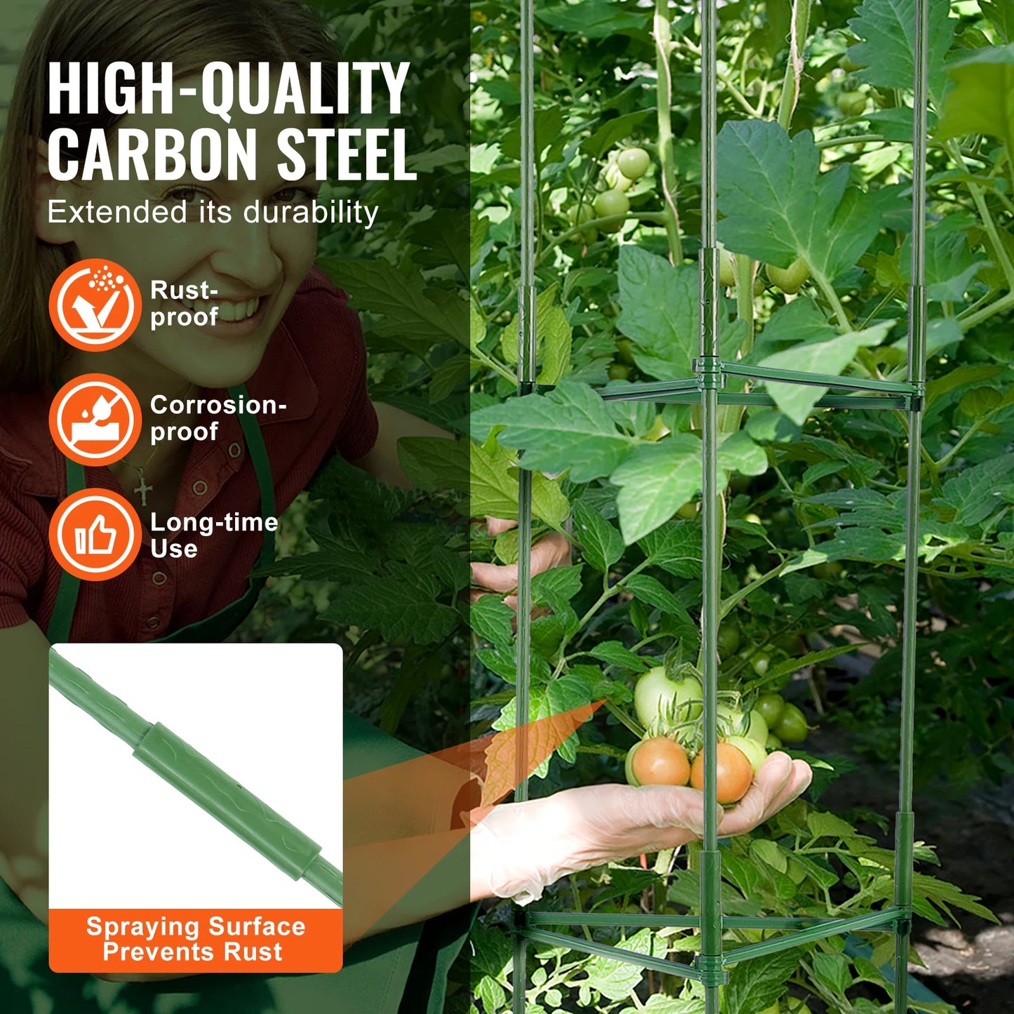 SucceBuy Tomato Cages For Garden Trellis Plant Support
