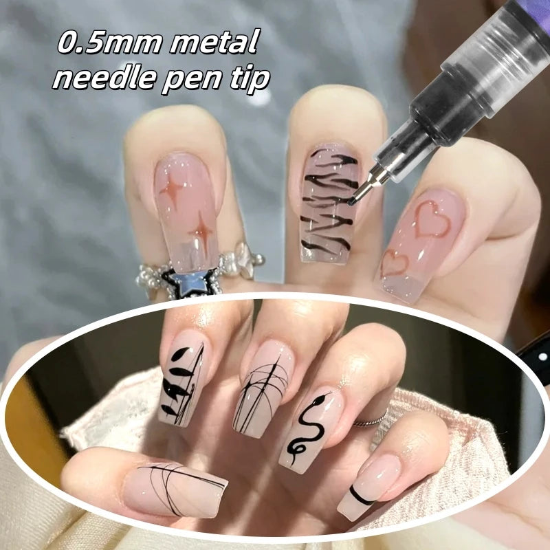 Nail Art Marker Set Acrylic Paint Pens For Nail Art
