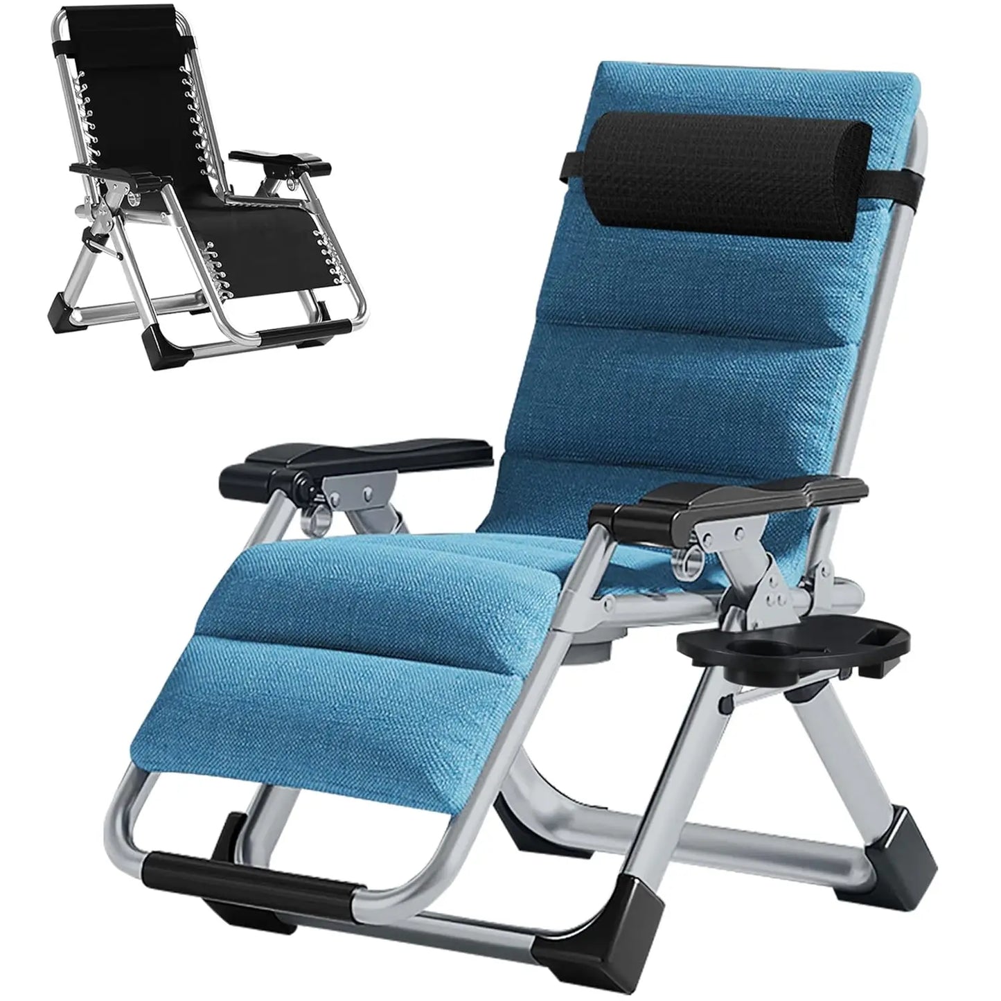 Zero Gravity Outdoor Folding Lounge Chair Premium Recliner Patio Chair