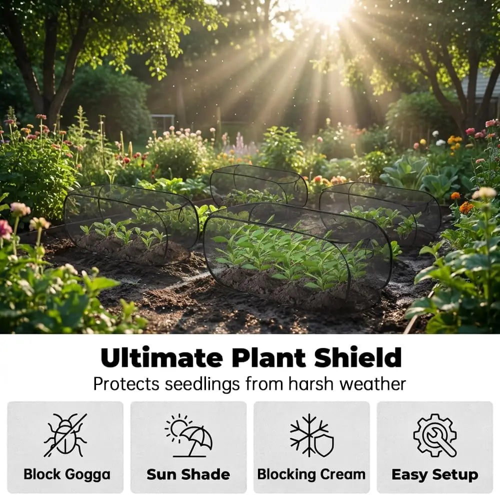 Pop-Up Plant Protection Mesh Cover For Gardens And Crops