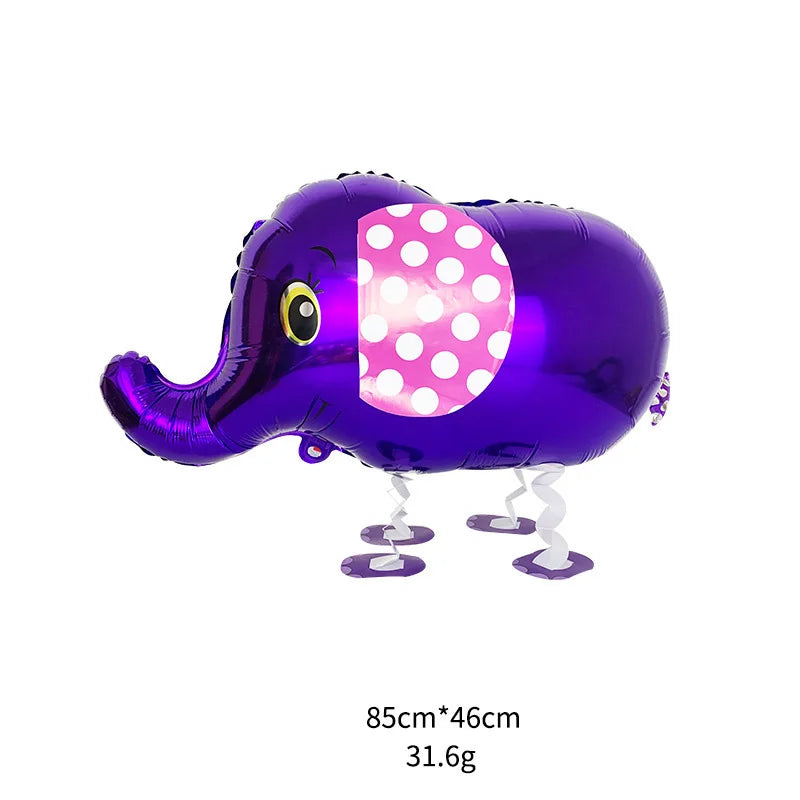 Cartoon Foil Walking Animal Balloon Helium Filling Kids Birthday Party Decor