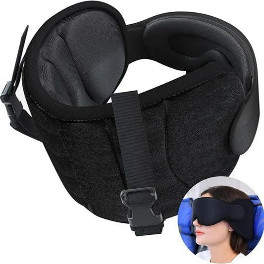 Dawndesslo 3D Contoured Travel Pillow Sleep Mask Comfort