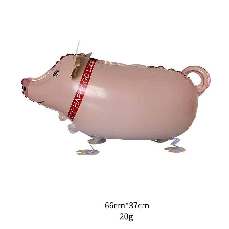 Cartoon Foil Walking Animal Balloon Helium Filling Kids Birthday Party Decor