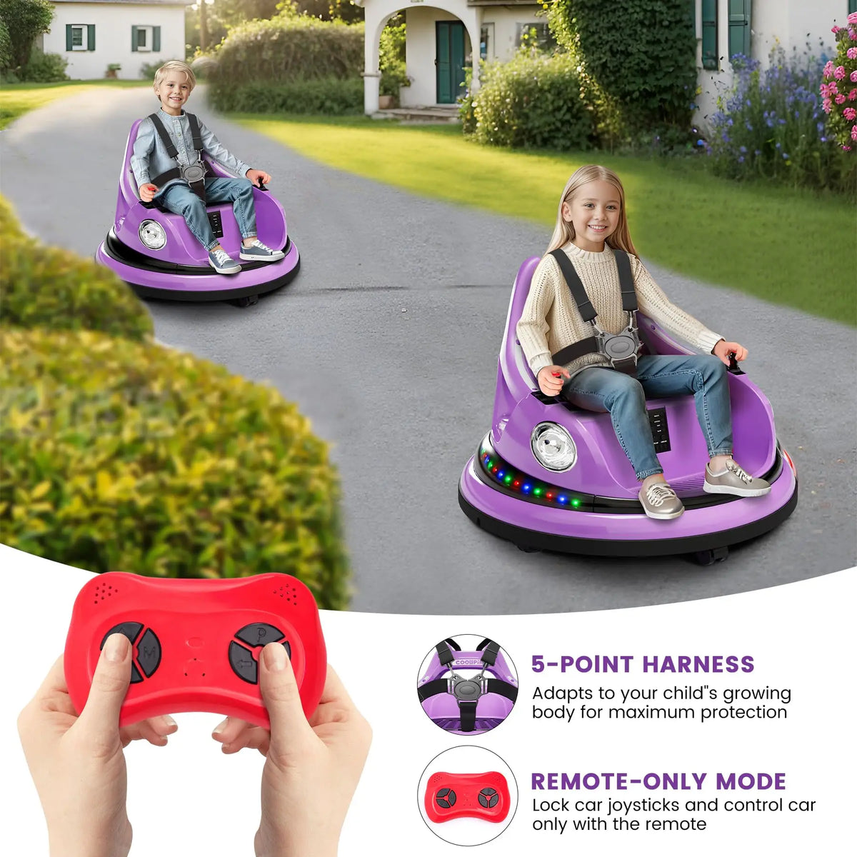 HiMISS Electric Ride-On Bumper Car