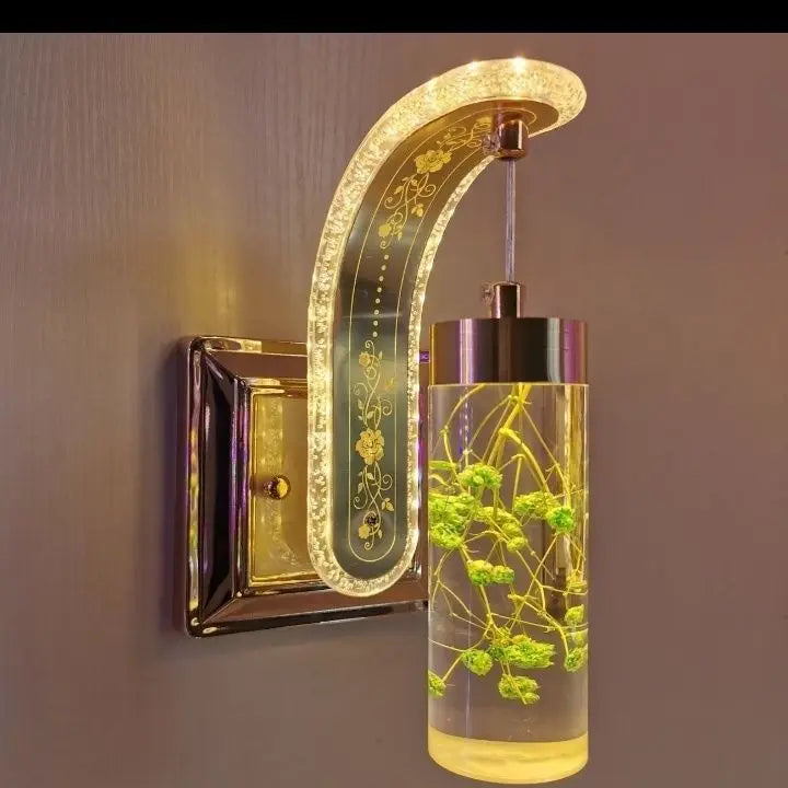 Trendy Acrylic Wall Lamp Floral Design Sconce For Home Decor