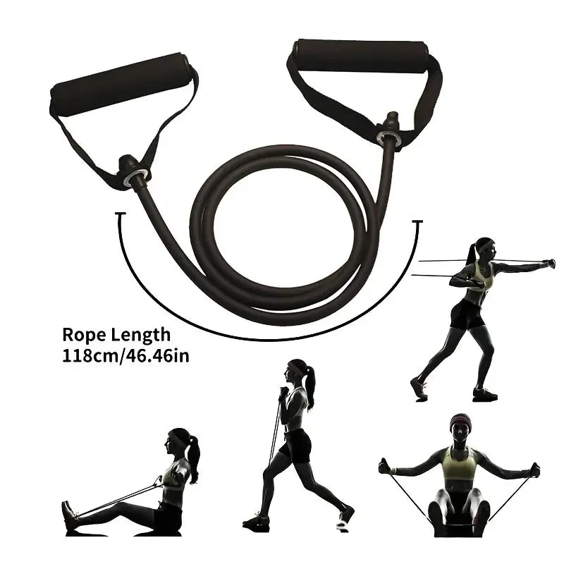 Resistance Bands With Handles For Home Gym And Strength Training