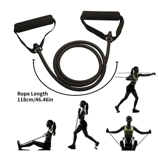 Resistance Bands With Handles For Home Gym And Strength Training