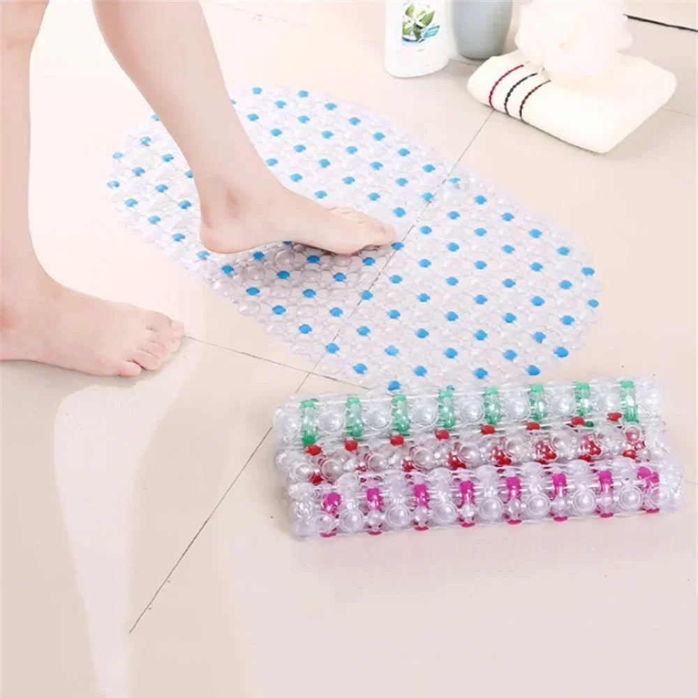 PVC Anti Skid Bath Mat With Suction Cups Anti Slip