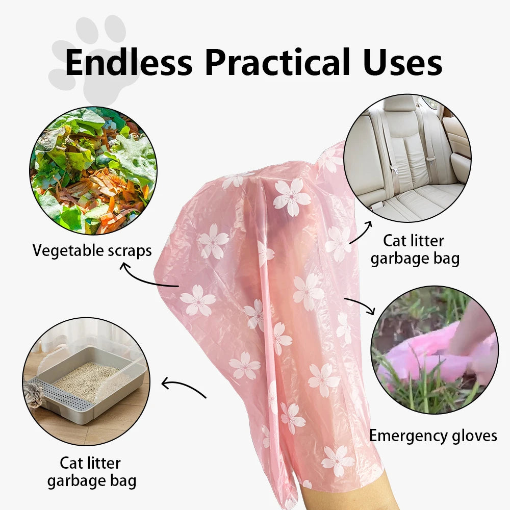 Pet Rhythm Photodegradable Dog Poop Bags With Floral Fragrance Dispenser