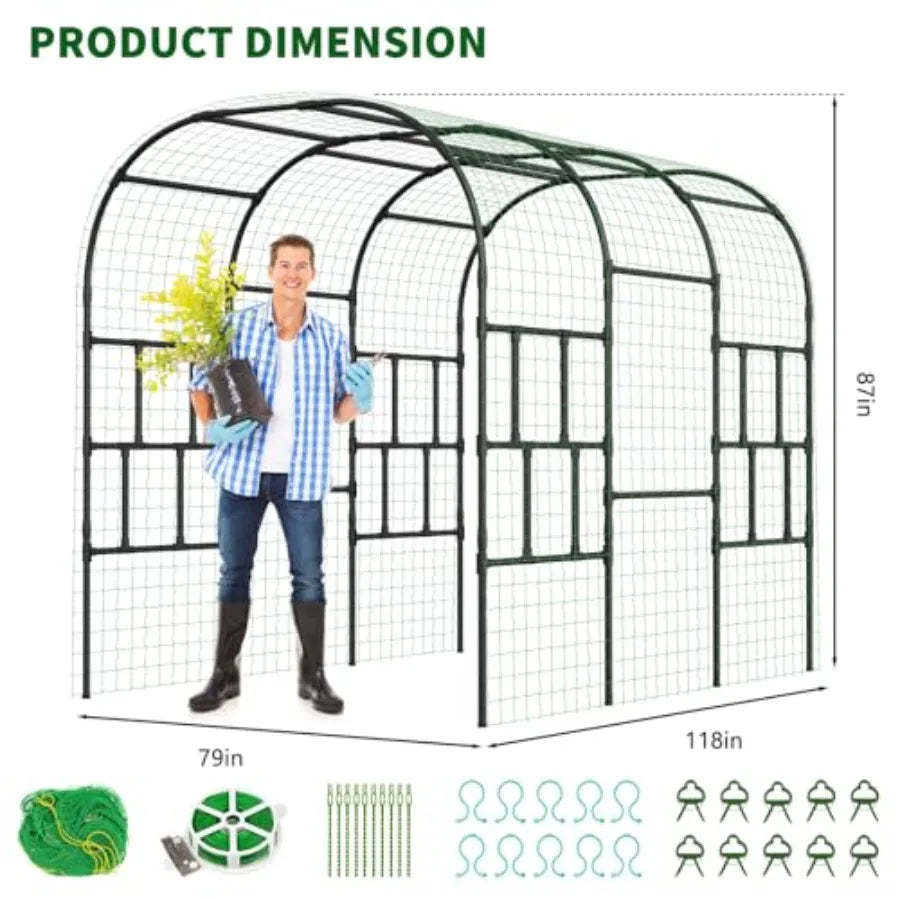 Outdoor Garden Arch Trellis For Climbing Plants Metal Patio