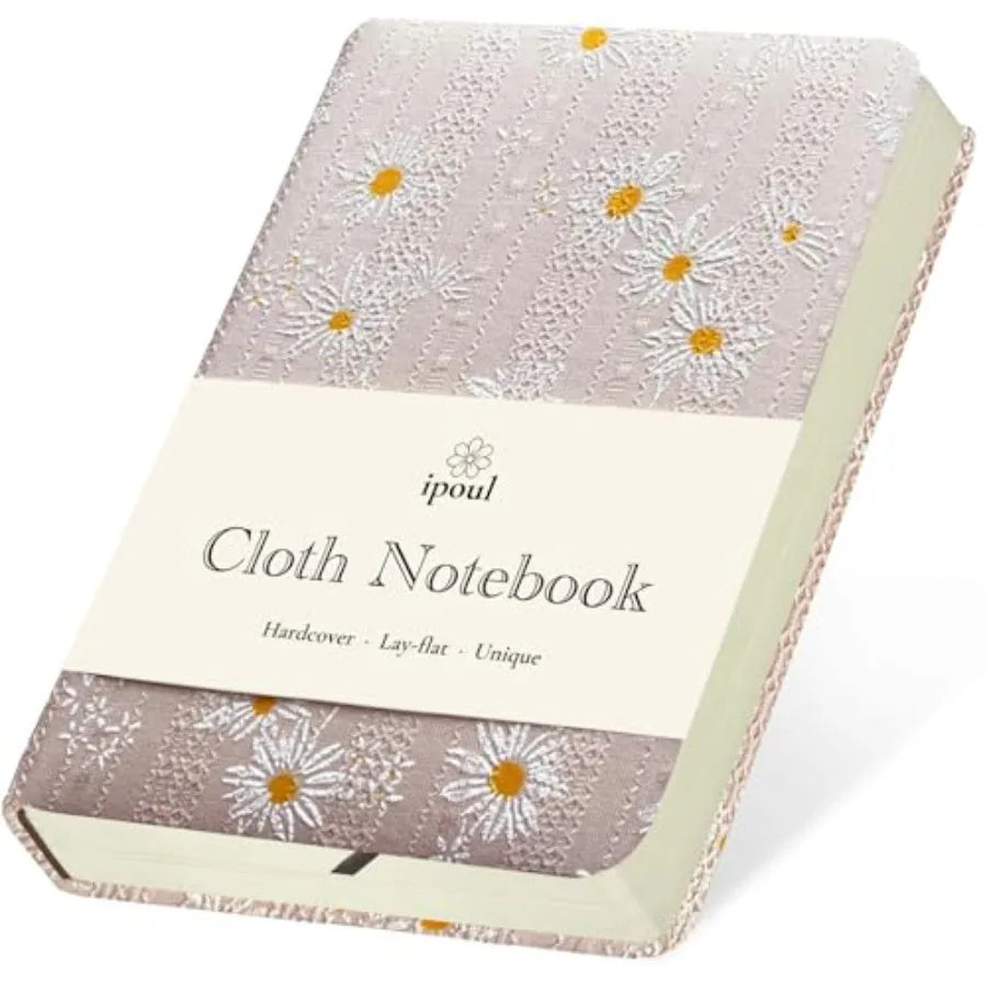 Embroidered Pocket Notebook for Women Hardcover 264 Pages