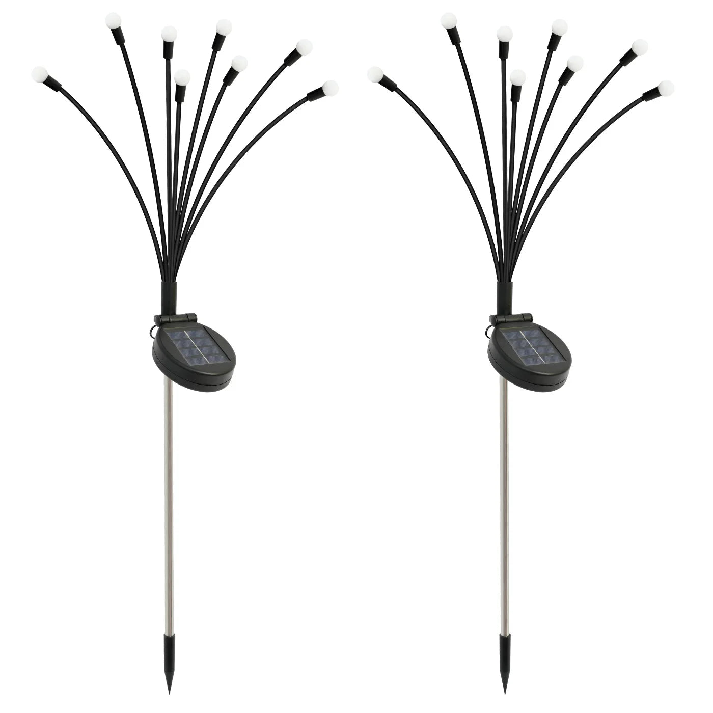 8 Head Solar Firefly Lights Pathway Outdoor Decor IP65 Waterproof
