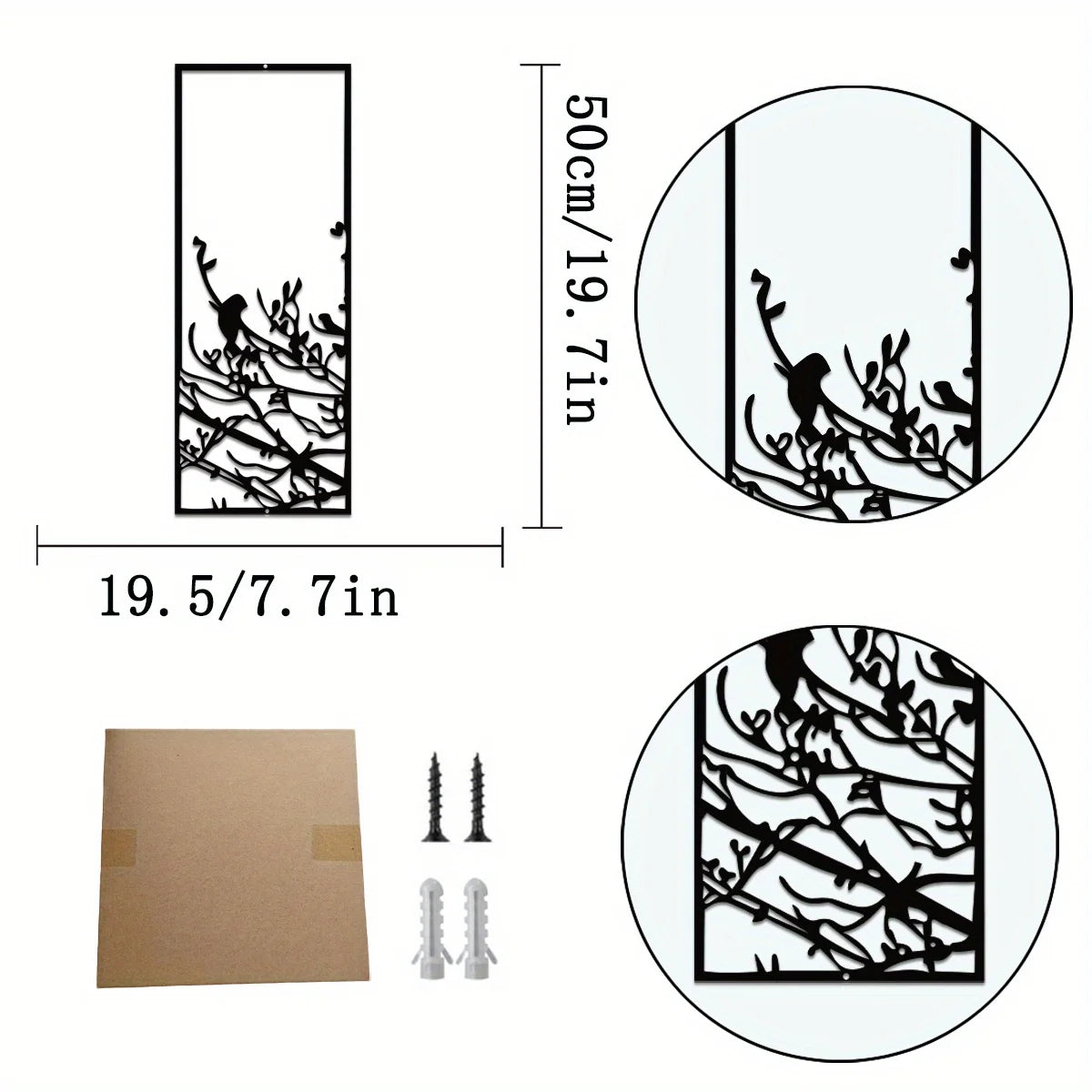 Modern Metal Tree of Life Wall Art Minimalist Home Decor