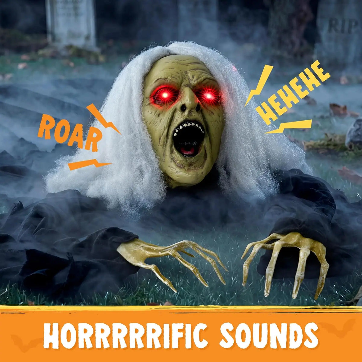 Joyfy Zombie Witch Groundbreaker Halloween Decoration