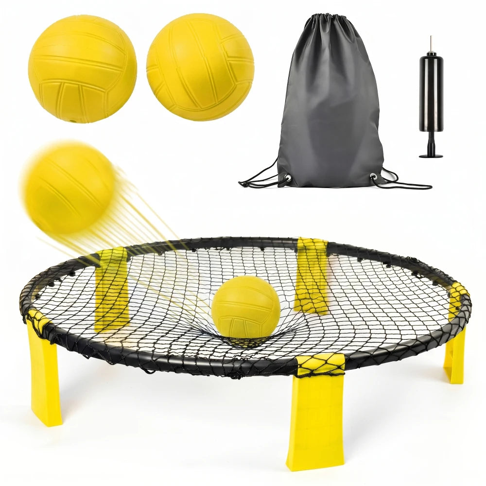 Outdoor Roundnet Game Set With Net And Portable Carry Bag
