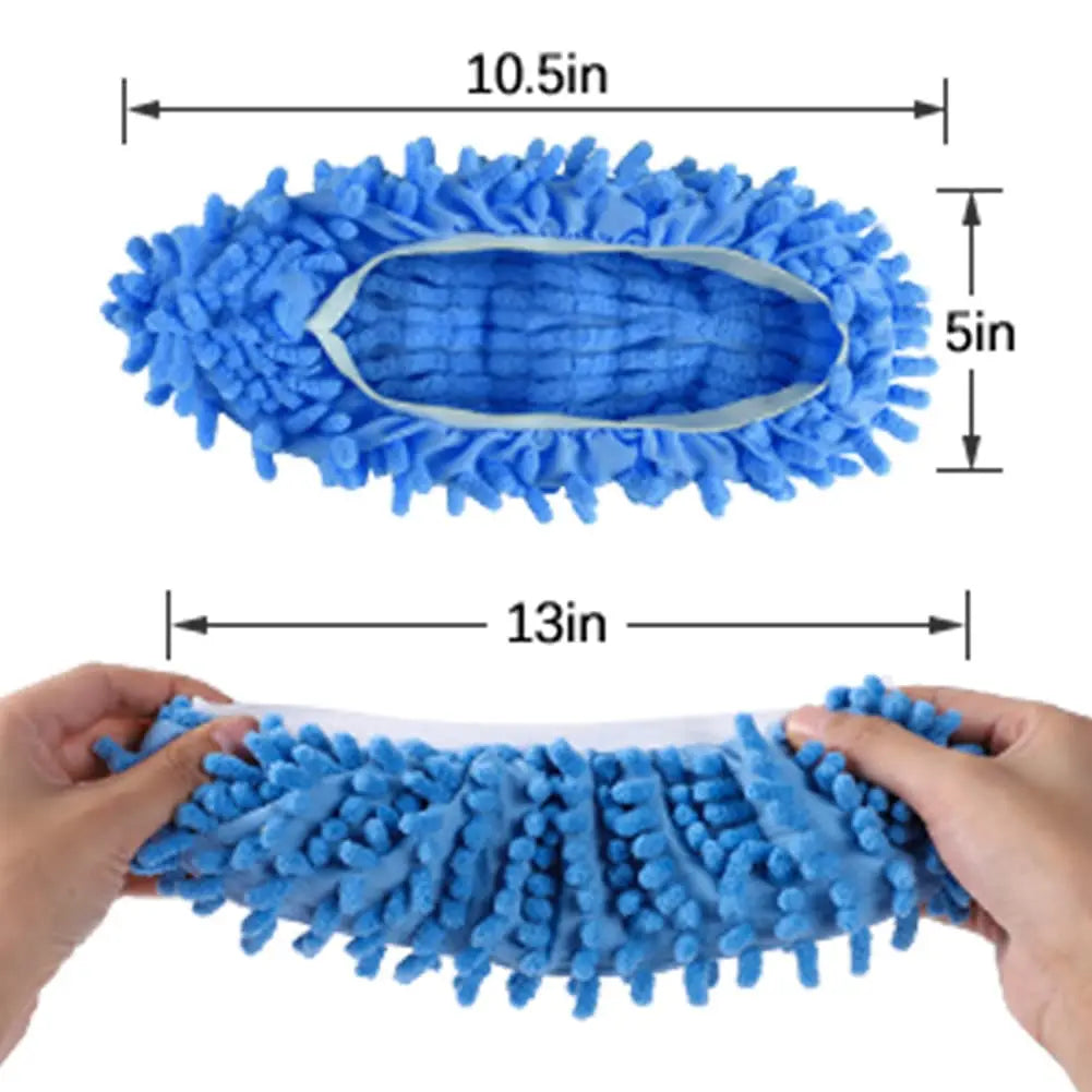 5 Pairs Microfiber Mop Slippers For Reusable Floor Cleaning