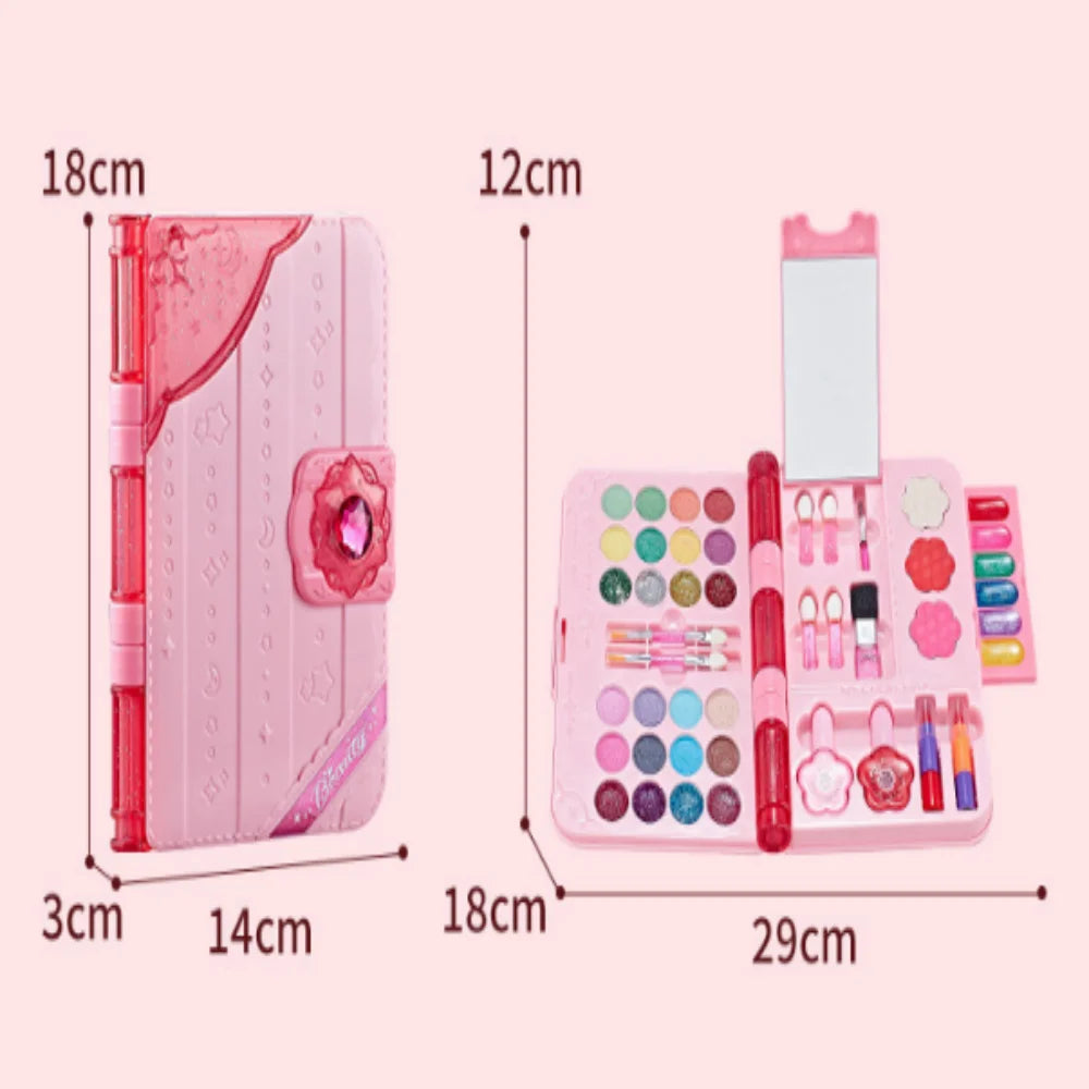 Kids Makeup-Themed Kit With Mirror and Storage Case