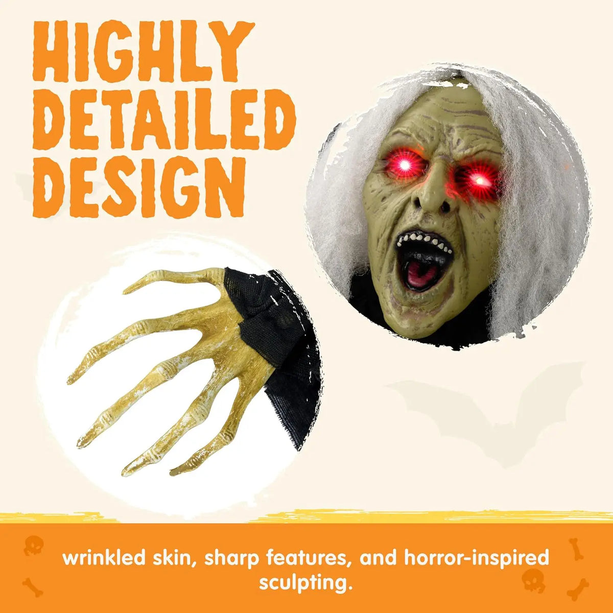 Joyfy Zombie Witch Groundbreaker Halloween Decoration