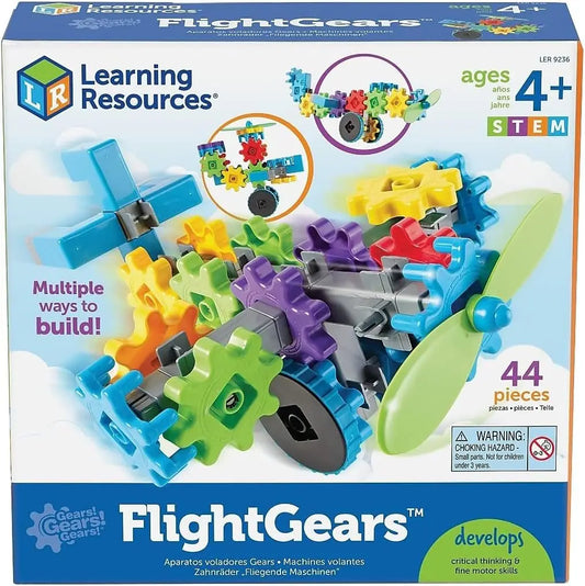 Stem Building Gears Toy Set 44 Pieces Educational Construction Kit