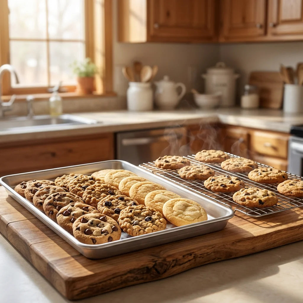 Stainless Steel Square Perforated Baking Tray Oven Safe