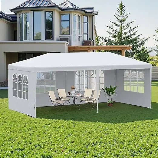 Osparple Outdoor Gazebo Canopy Tent Shelter With Removable Side Walls