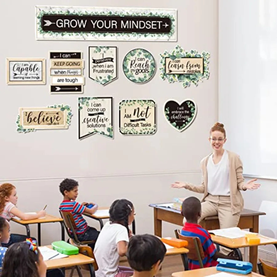 Growth Mindset Posters 26 Pieces Set For Middle And High School Class