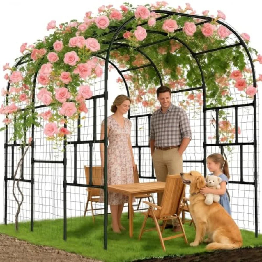 Outdoor Garden Arch Trellis For Climbing Plants Metal Patio