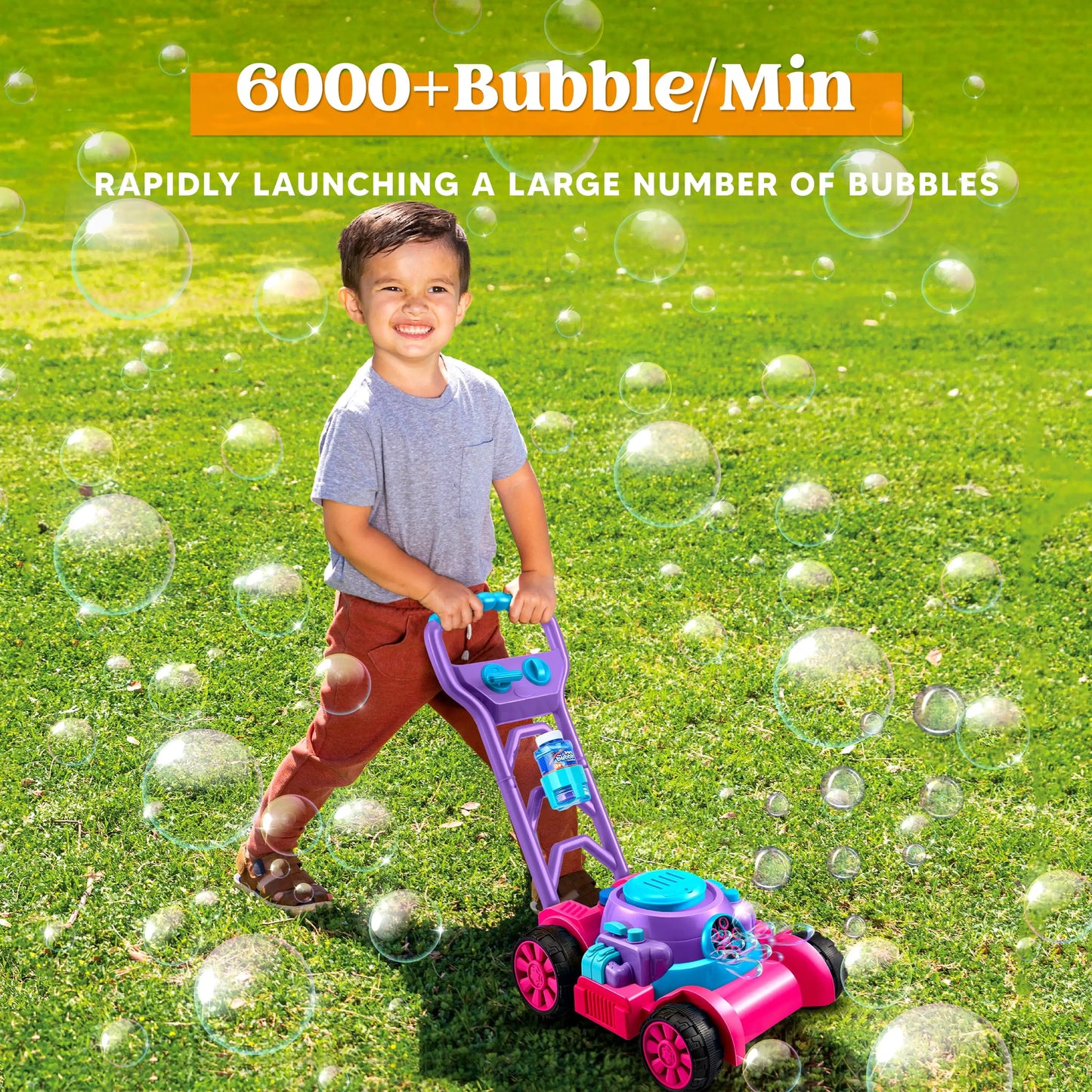 Joyfy Bubble Lawn Mower Bubble Machine For Kids Outdoor Toy
