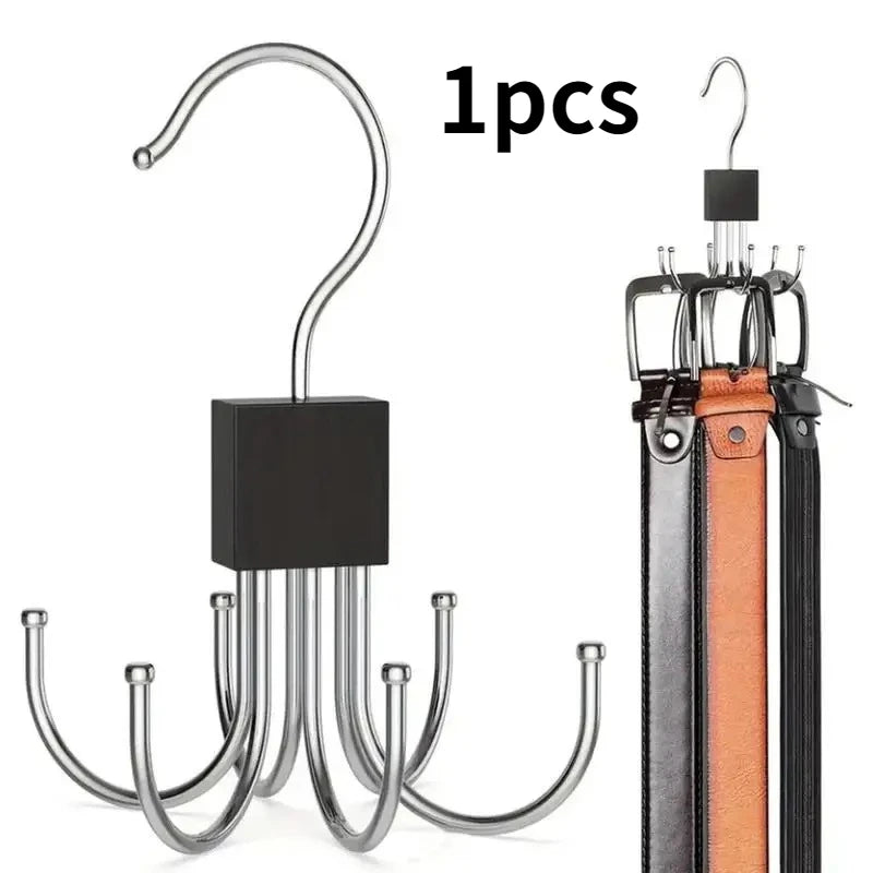 360 Degree Rotating Belt Hanger Organizer For Belts Scarves Ties