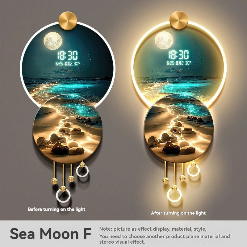 JIAYOOR Wave Entrance LED Decorative Wall Mural Light