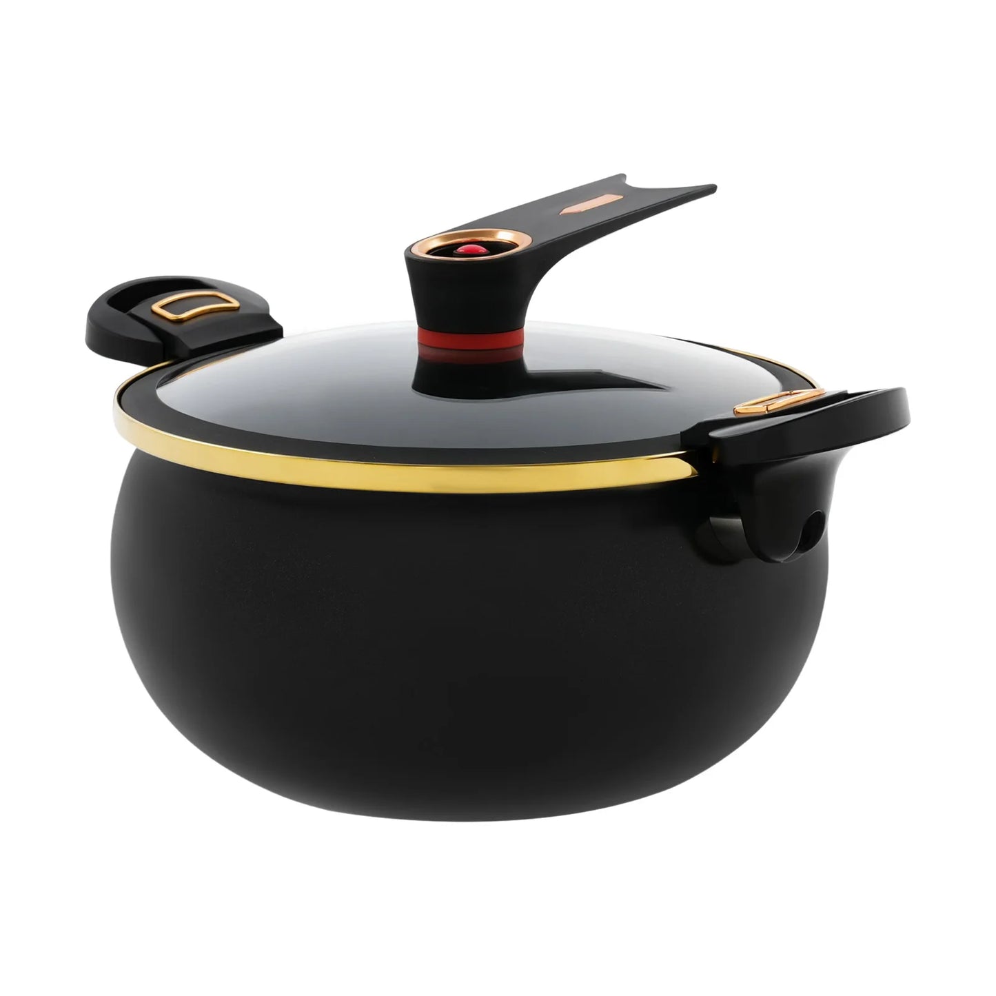 Iron Micro Pressure Cooker Nonstick Pot Induction Compatible Auto Release Valve