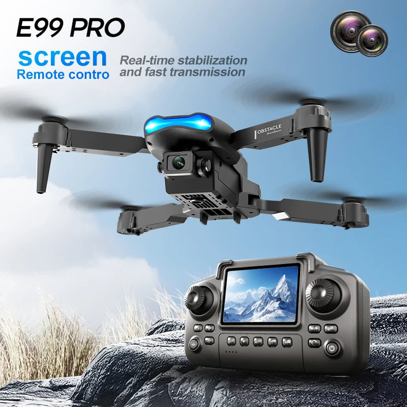 ZNLYRION Quad Drone 4K Dual Cameras Foldable FPV Beginner
