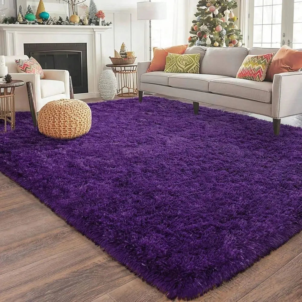Shaggy Plush Rug For Living Room And Bedroom Premium Comfort