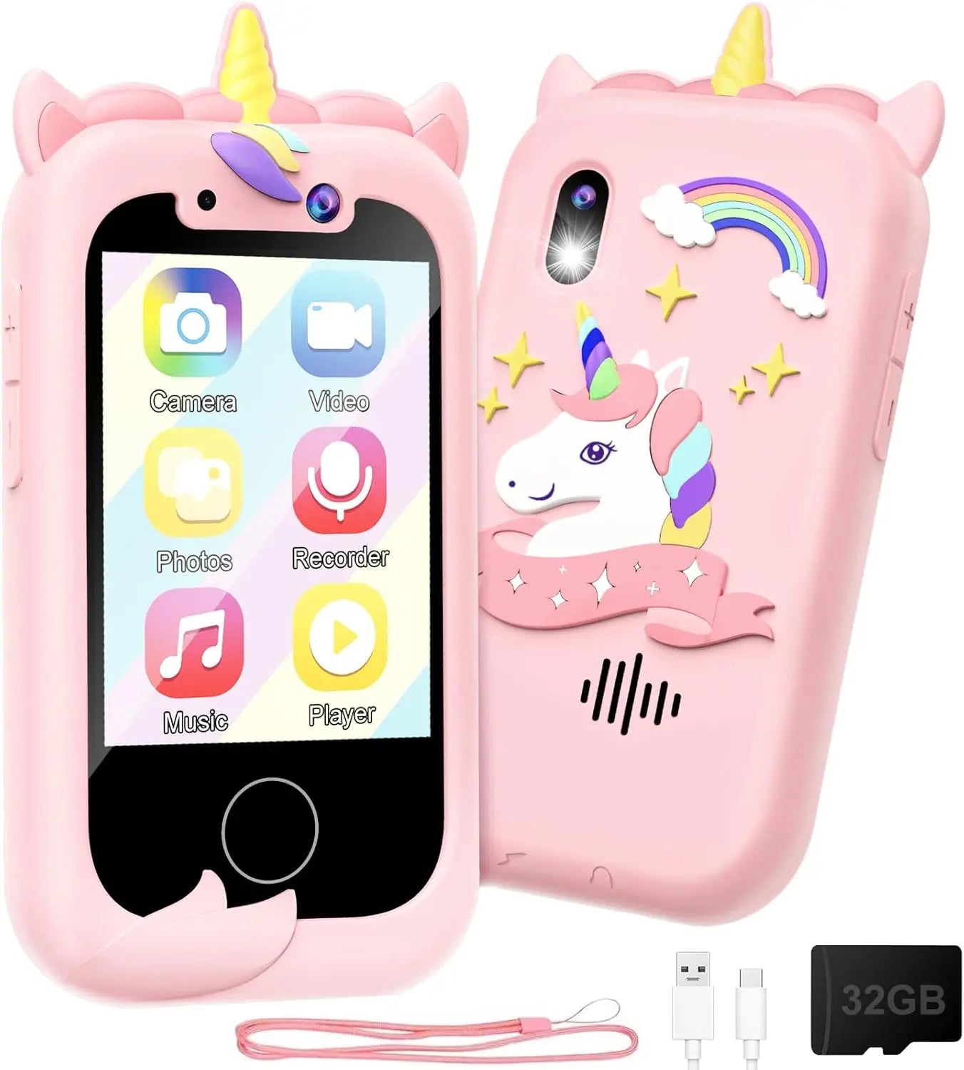 Kids Smart Phone Toy for Girls Learning Play Cell Phone