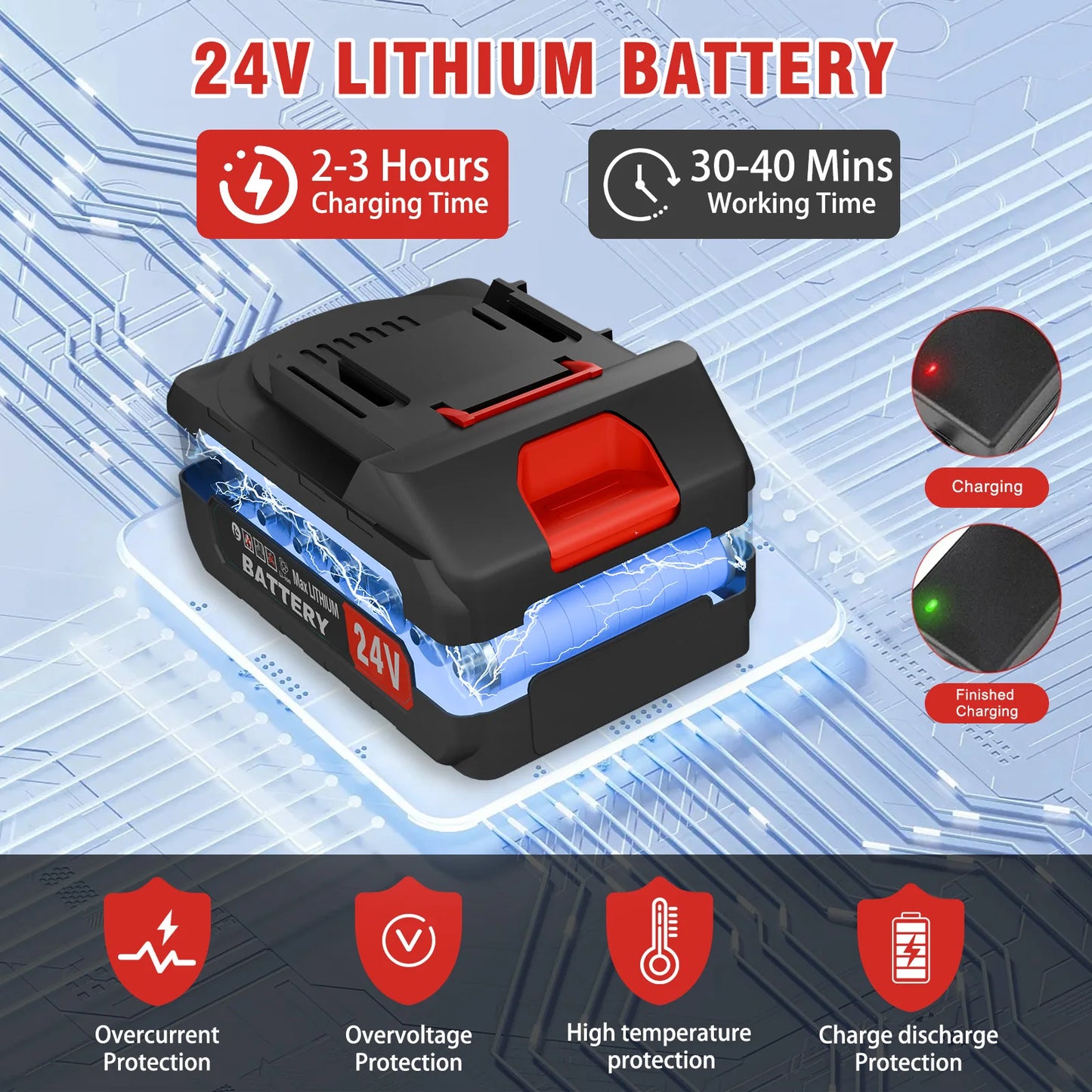 21V Cordless Weed Wacker with Wheel 3-in-1 Edger and Trimmer