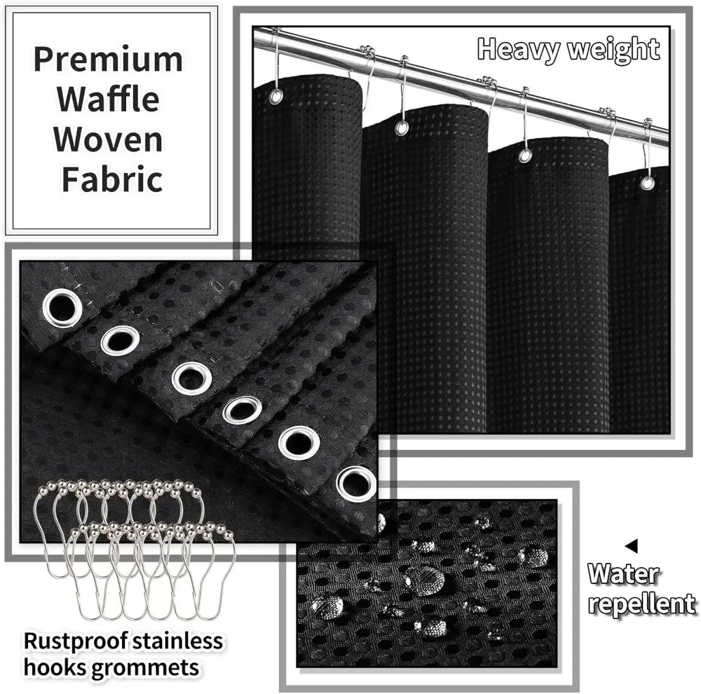 25Piece Bathroom Accessory Set With Shower Curtain And Rugs