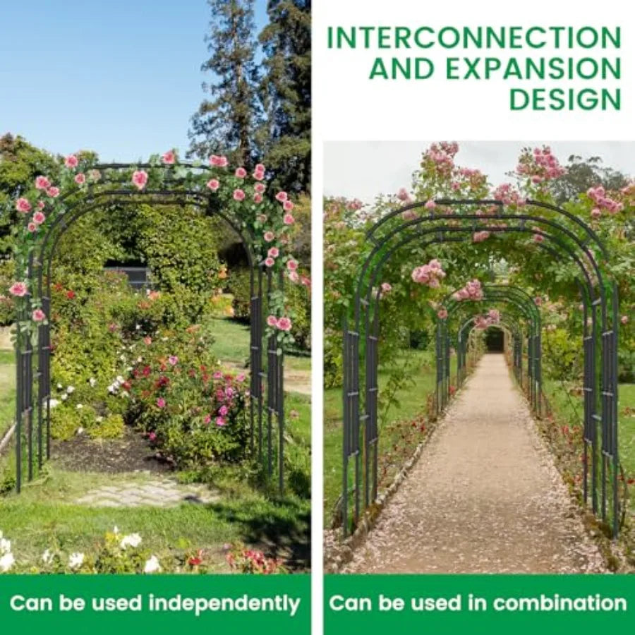 Outdoor Garden Arch Trellis For Climbing Plants Metal Patio
