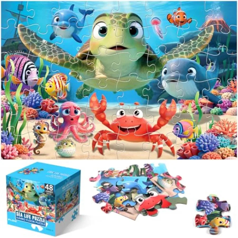 Sea Turtle Floor Puzzle 48 Piece Educational Toy For Toddlers